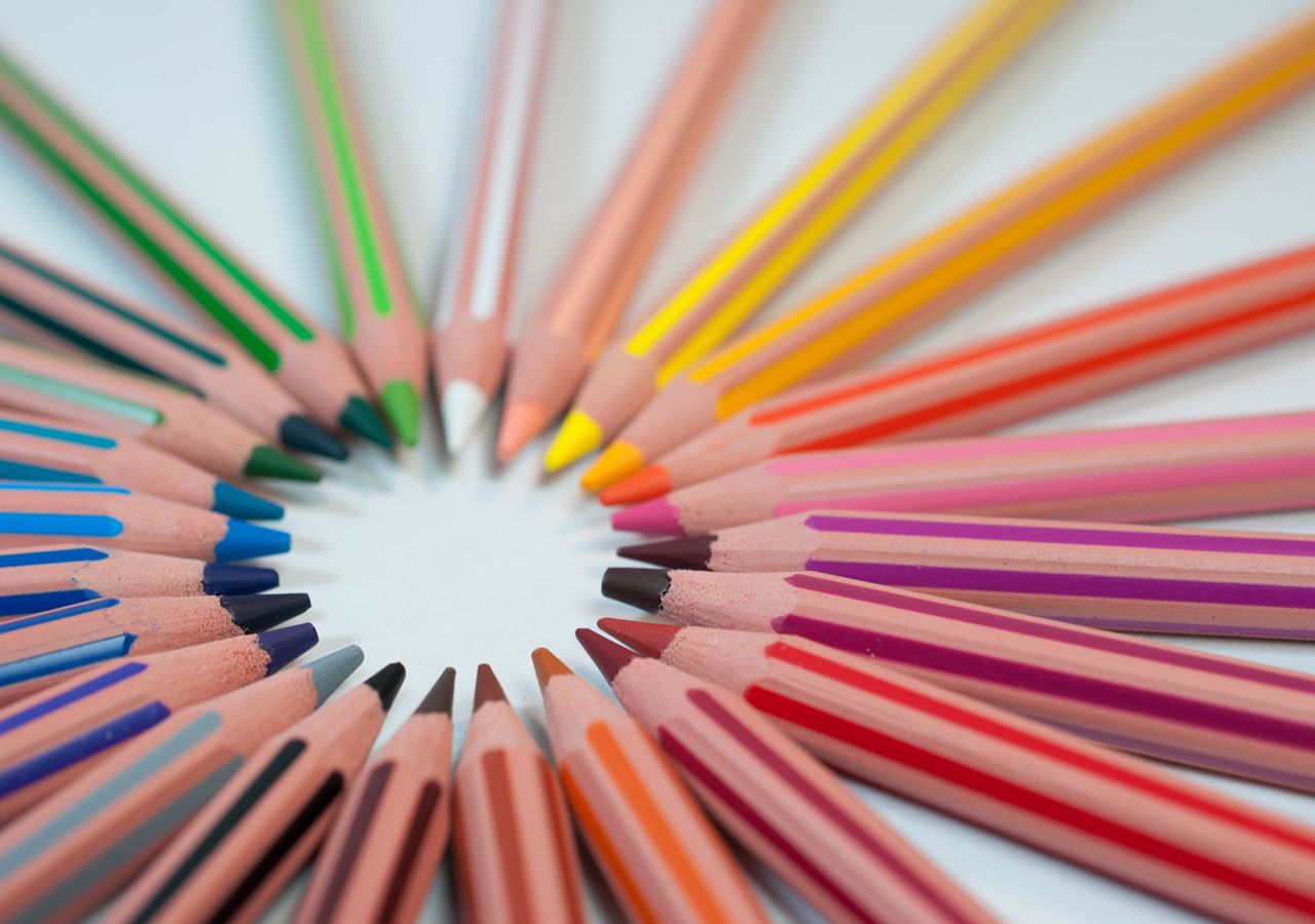 Photo de crayons de couleurs